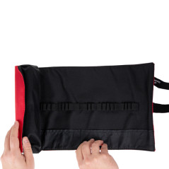 Astuccio arrotolabile Roller - con astuccio zip interno - 24 scomparti - 7,5 x 21,5 cm - tessuto