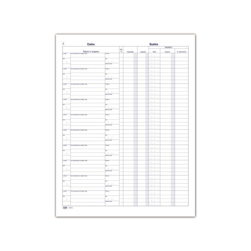 Registro delle Fatture in sospeso - 45 pagine