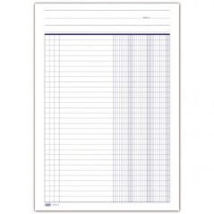 Scheda a 3 colonne (4 fori per archiviazione) - 90 gr. - 29,7x21 cm