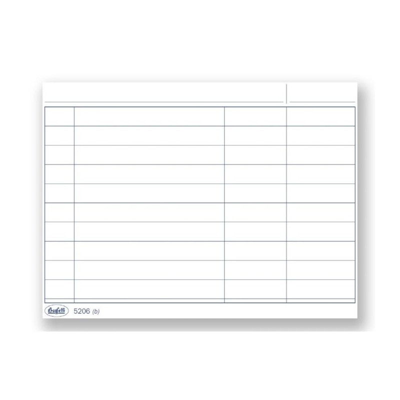 Scheda a 2 colonne - cartoncino da 140 gr. blu - 7,8x10,5 cm
