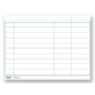 Scheda a 2 colonne - cartoncino da 140 gr. blu - 7,8x10,5 cm