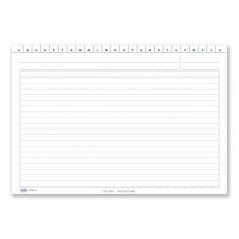 Scheda a righe con punti traccia-colonne e naselli a/z - cartoncino da 140 gr. - 17x24 cm