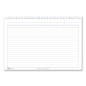 Scheda a righe con punti traccia-colonne e naselli a/z - cartoncino da 140 gr. - 17x24 cm