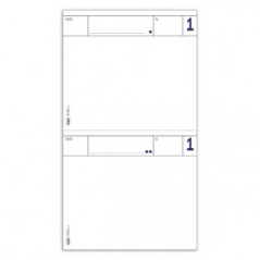 Comande generiche - Blocco 25/25 fogli autoricalcante 2 tagliandi - 14,5x7,5 cm