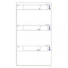 Comande generiche - Blocco 25/25 fogli autoricalcante 3 tagliandi - 14,5x7,5 cm