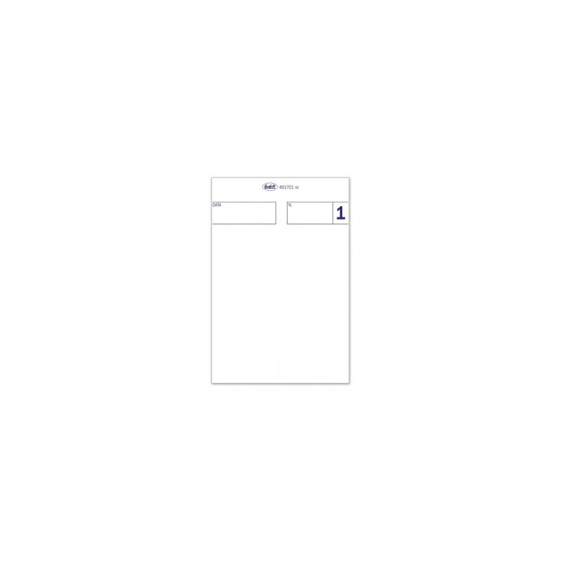 Comande generiche - Blocco 25/25 fogli autoricalcante blu - 10,5x7,5 cm