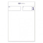 Comande generiche - Blocco 25/25 fogli autoricalcante blu - 10,5x7,5 cm
