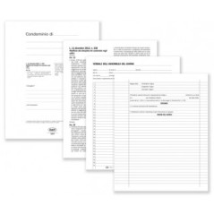 Registro Verbali Assemblea Condominio 80pg 31x24,5 Cm