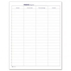 Registro Firme Presenze 49pg 31x24,5 Cm