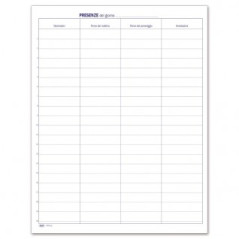 Registro Firme Presenze 190pg 31x24,5 Cm