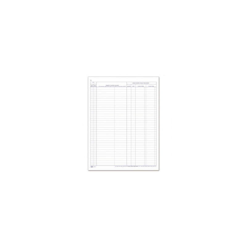 Registro Carico Stampati Fiscali 14pg Num 31x24,5 Cm