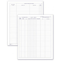 Registro Noleggio Auto 49pg Num 31x24,5 Cm