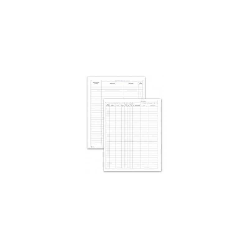 Registro Noleggio Auto 49pg Num 31x24,5 Cm