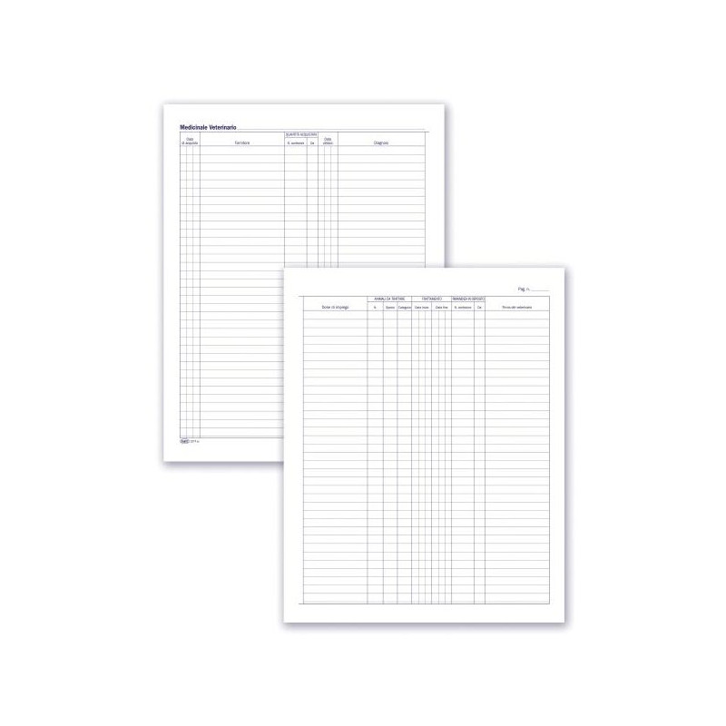 Registro Carico/Scarico delle scorte di medicinali veterinari - 19pg