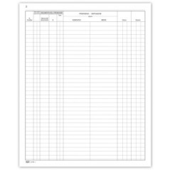 Registro Giornale Carico/Scarico 97pg Num 31x24,5 Cm