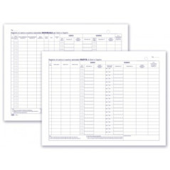 Registro Carico/Scarico Ovini e Caprini 46pg Num 24x31,5 Cm