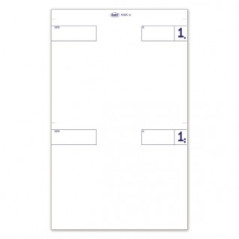 Comande generiche - Blocco 25/25 fogli autoricalcante 2 tagliandi - 16,8x10 cm