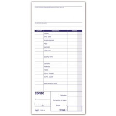 Conti ristorante - Blocco 100 fogli - 23x9,9 cm