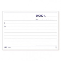 Blocco buoni generici - Blocco 50/50 fogli autoricalcante - 10x16,8 cm