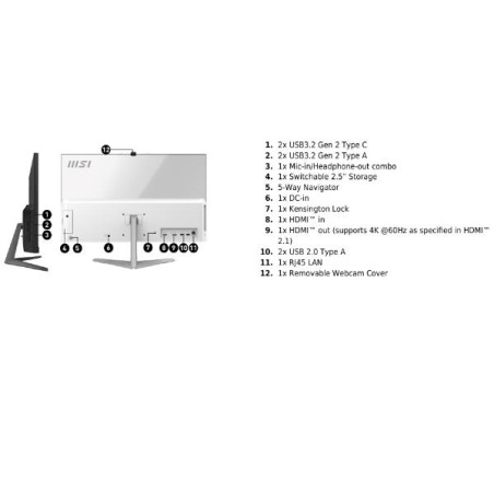 MODERN AM242 1M-2280EU Corei5, RAM 16 GB, SSD , 23,8''