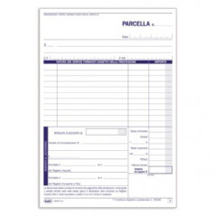 Parcelle per professionisti e Registro onorari - Blocco 50/50 fogli autoricalcanti prenumerati