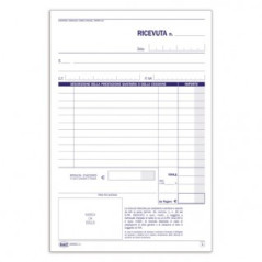 Ricevute sanitarie e Registro onorari e fatture (vidimabile) - Blocco 100/100 fogli numerati autoricalcante