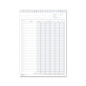 Scheda Dare/Avere/Saldo (in evidenza imponibile e IVA) con naselli A/Z - Scheda da 200 gr. - 30,2x21 cm