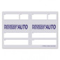 Scontrini parcheggio-posteggio auto - Blocco 100 fogli 2 tagliandi - 10x16,8 cm