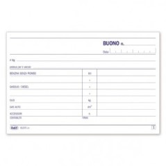Prelevamenti di carburanti e lubrificanti - Blocco 50/50 fogli autoricalcante - 10x16,8 cm