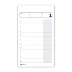 Comande a righe - Blocco 25/25 fogli autoricalcante - 16,8x10 cm