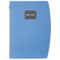 Porta Menu' A4-24x34cm Blu Rio con 1 Inserto Doppio