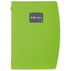 Porta Menu' A4-24x34cm Verde Rio con 1 Inserto Doppio