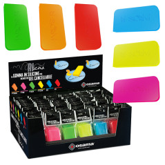 Gomma Riscrivi per gel cancellabile - colori assortiti - 6x3cm
