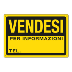 Cartello segnalatore - 30x20 cm - VENDESI - PPL