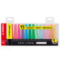 Deskset 15 evidenziatori Boss 70 colori fluo+pastel