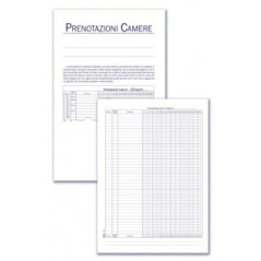 Registro Programmazione prenotazioni camere (120 camere, 4 mesi, 40 camere, 12 mesi) - 14 pagine
