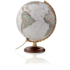 Mappamondo luminoso - Globo Gold Executive - diametro 30 cm - cartografia antichizzata - scritte in italiano