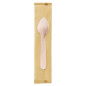 Conf 250 Cucchiaini monouso in legno imbustati singolarmente 11cm Signor Bio