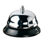 Campanello per reception D10 cm argento/nero