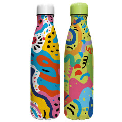 Borraccia termica Look 500ml fantasie in rilievo