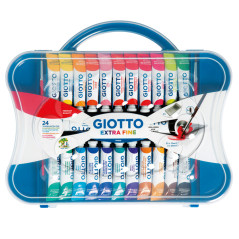 Tubi tempere - 12 ml - colori assortiti -  Valigetta da 24 pezzi