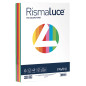 Carta RISMALUCE - Formato A4 - 200gr - Confezione da 125 Fogli Mix 8 Colori
