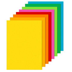 Carta RISMALUCE - Formato A4 - 200gr - Confezione da 125 Fogli Mix 8 Colori