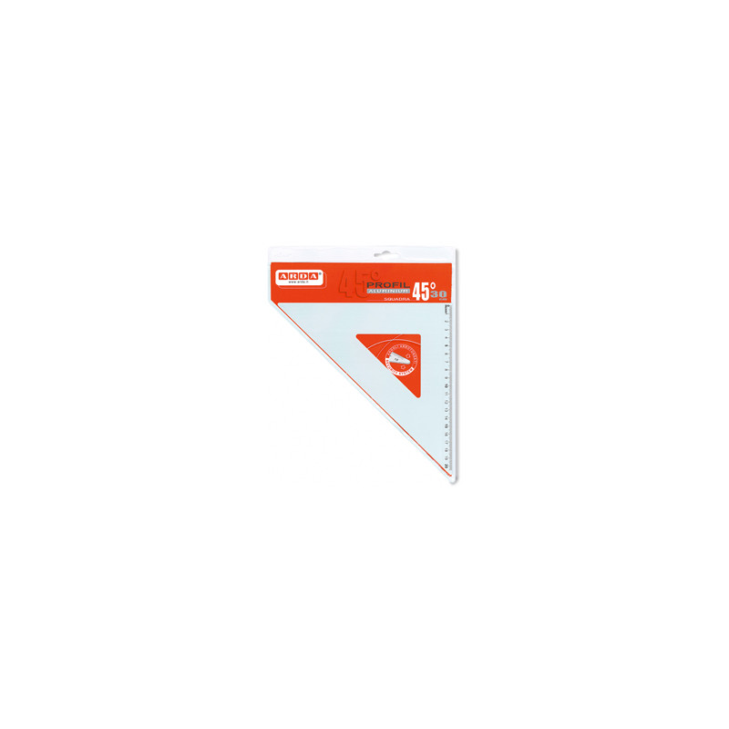 Squadra Profil Alluminio 45° 30cm