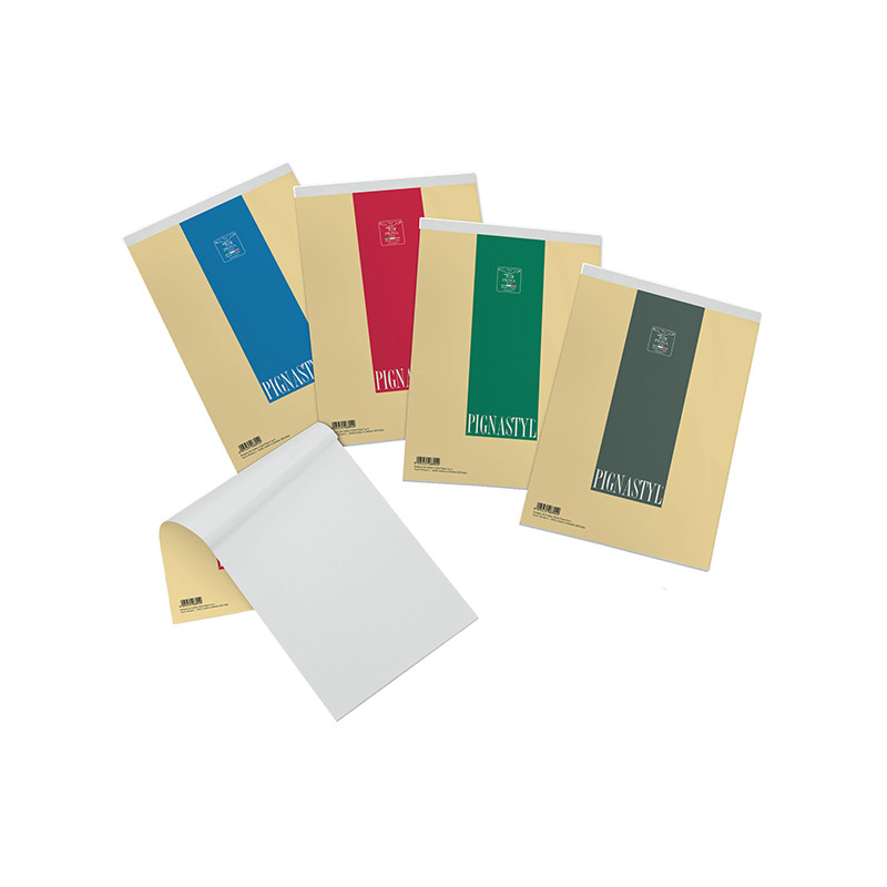 Blocco Pignastyl - Formato A6 - 100 x 150mm - 70 Fogli da 80gr - Rigatura quadretto da 5mm