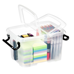 Contenitore Multiuso con coperchio L28,5x P22,5x H17,5cm - 6lt Strata