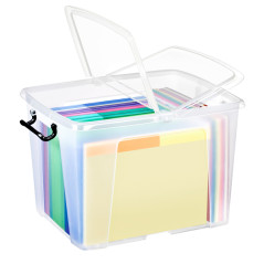 Contenitore Multiuso con coperchio L47,5x P39,5x H31,5cm - 40lt Strata