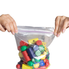 100 Sacchetti Zip 20x30cm Plastica 45mic.