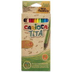 Matita colorata Tita Eco Family - colori assortiti - astuccio12 pezzi